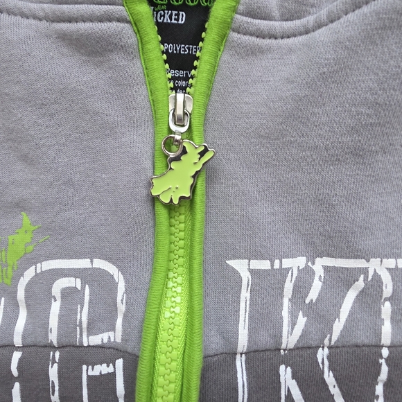 Wicked Gray and Green Men's Hoodie - Picture 3 of 7